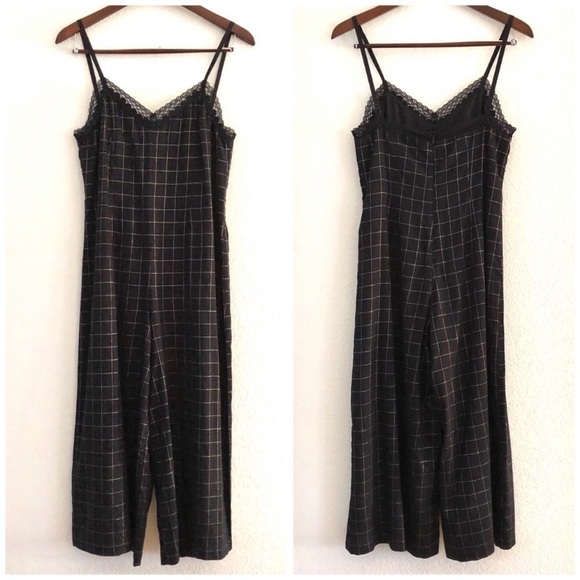 Corey Lynn Calter Anthro  Grid Wide Leg Jumpsuit - Picture 3 of 7